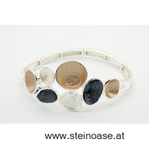 Armband  Gold/Grau/Silber